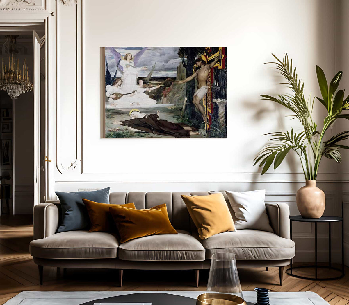 La Vision 1872 By Luc Olivier Merson Fine Art Print