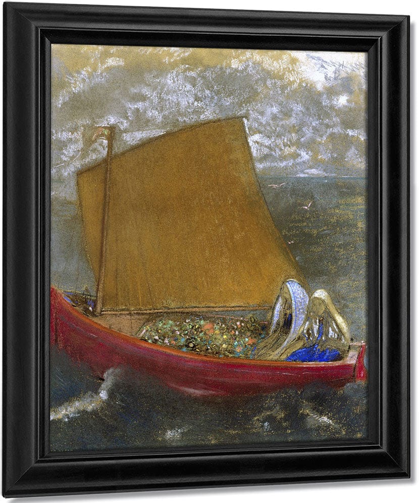 La Voile Jaune (The Yellow Sail) By Odilon Redon Fine Art Print