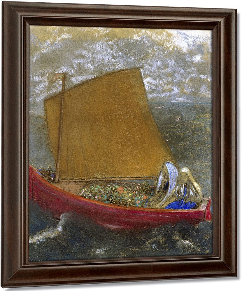 La Voile Jaune (The Yellow Sail) By Odilon Redon Fine Art Print