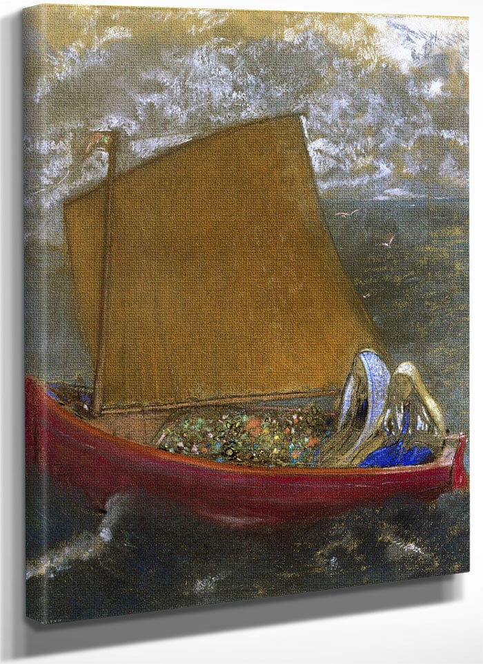 La Voile Jaune (The Yellow Sail) By Odilon Redon Fine Art Print