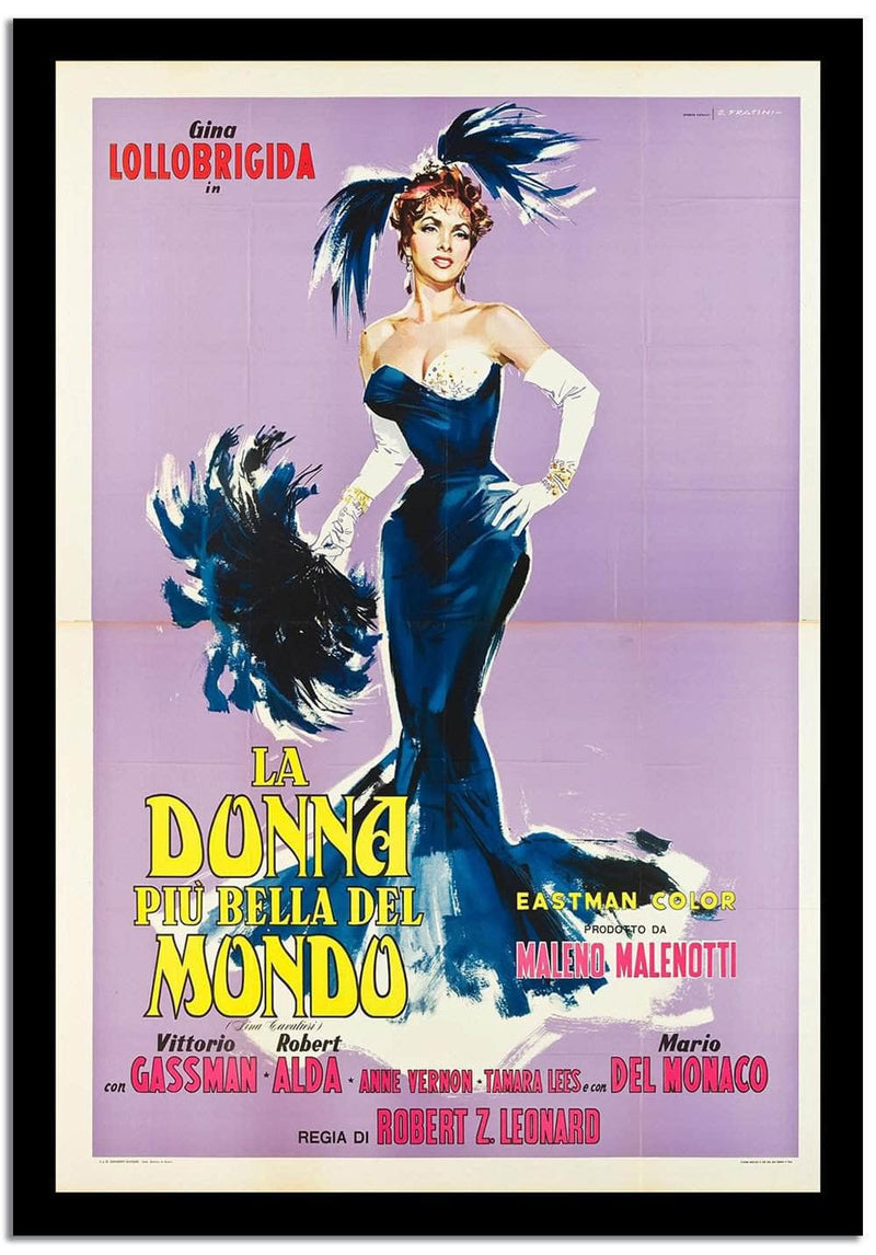 Ladonna Piu Bella Del Mondo  Vintage Poster Fine Art Print