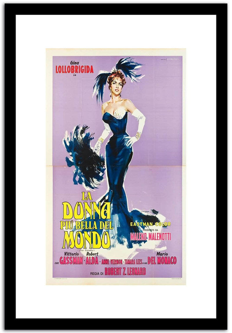 Ladonna Piu Bella Del Mondo  Vintage Poster Fine Art Print