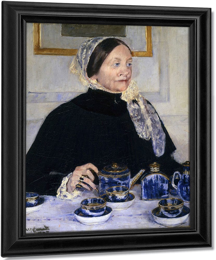Lady At The Tea Table 2 By Mary Cassatt Fine Art Print