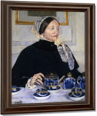 Lady At The Tea Table 2 By Mary Cassatt Fine Art Print