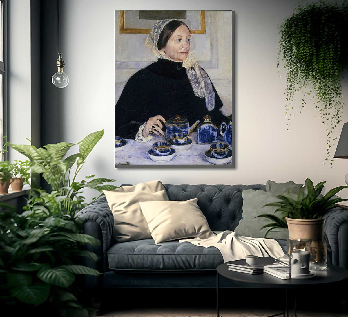 Lady At The Tea Table 2 By Mary Cassatt Fine Art Print