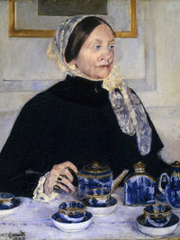 Lady At The Tea Table 2 By Mary Cassatt Fine Art Print