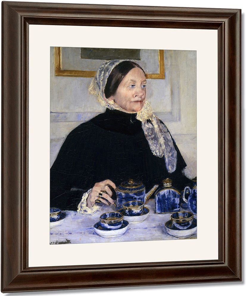 Lady At The Tea Table 2 By Mary Cassatt Fine Art Print