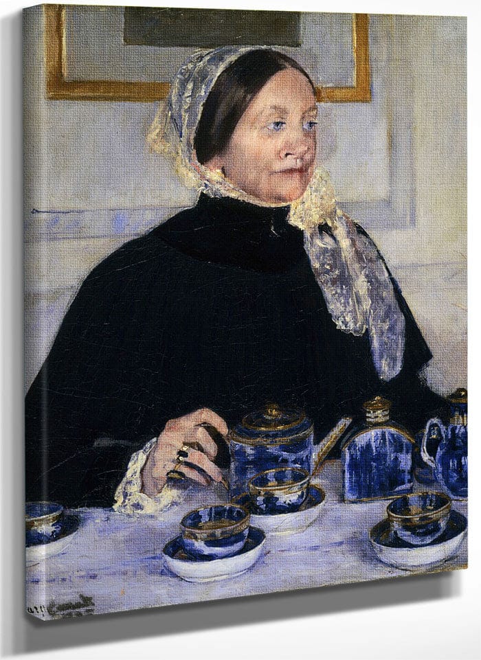 Lady At The Tea Table By Mary Cassatt Fine Art Print