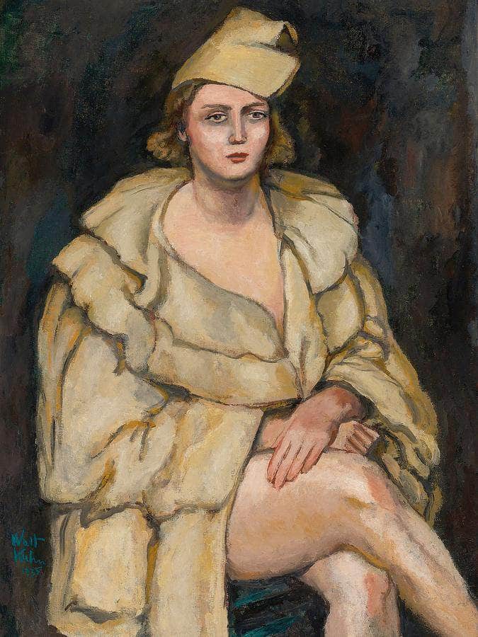 Lady In Robe (The Performer) By Walt Kuhn Fine Art Print