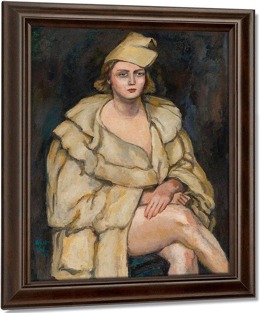 Lady In Robe (The Performer) By Walt Kuhn Fine Art Print