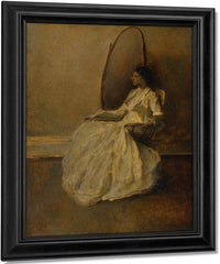 Lady In White (No. 1) By Thomas Wilmer Dewing Fine Art Print