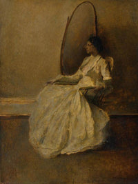 Lady In White (No. 1) By Thomas Wilmer Dewing Fine Art Print