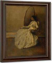 Lady In White (No. 1) By Thomas Wilmer Dewing Fine Art Print