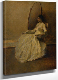 Lady In White (No. 1) By Thomas Wilmer Dewing Fine Art Print