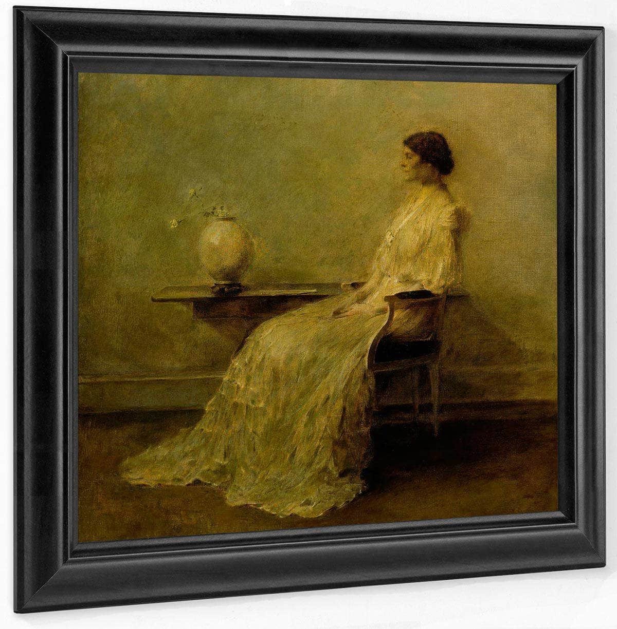 Lady In White (No. 2) By Thomas Wilmer Dewing Fine Art Print