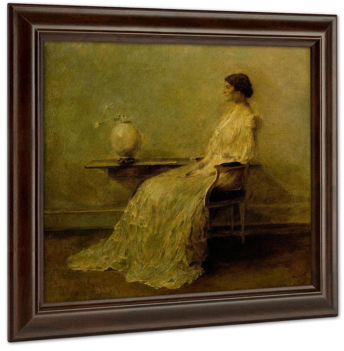 Lady In White (No. 2) By Thomas Wilmer Dewing Fine Art Print