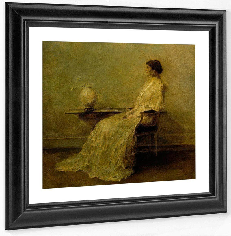 Lady In White (No. 2) By Thomas Wilmer Dewing Fine Art Print