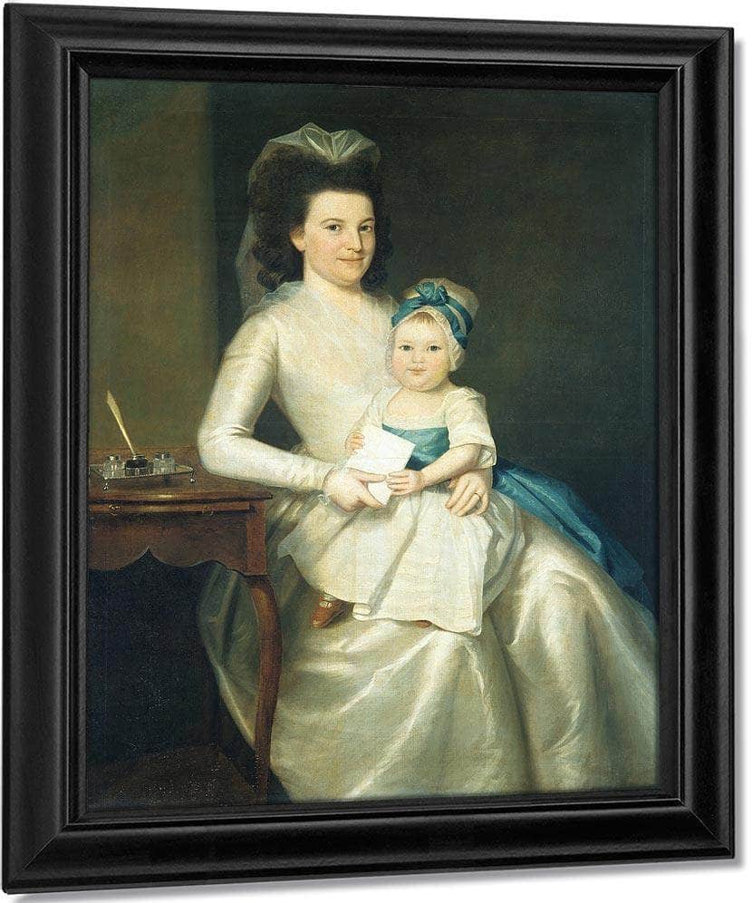 Lady Williams And Child By Ralph Earl Fine Art Print