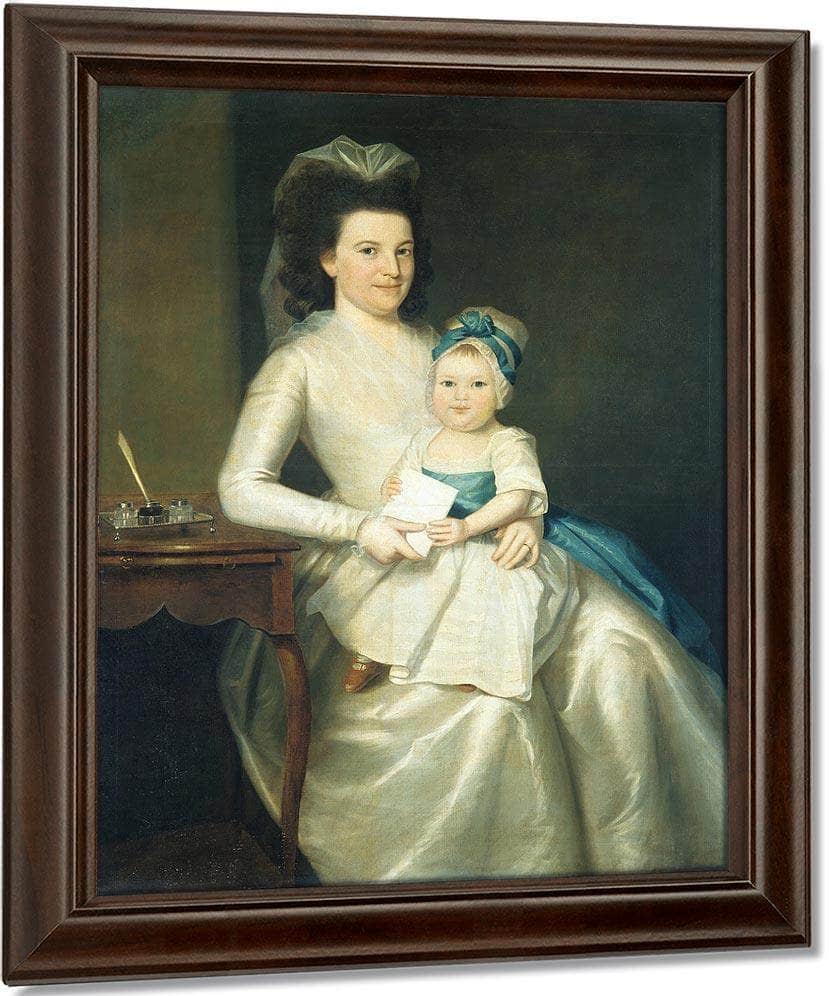 Lady Williams And Child By Ralph Earl Fine Art Print