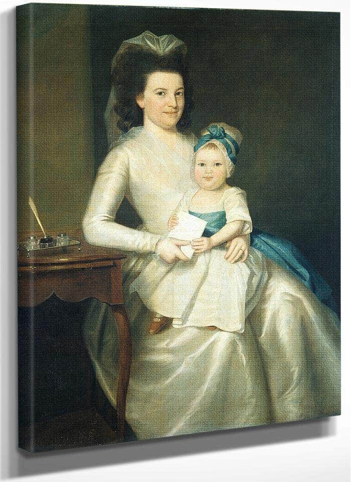 Lady Williams And Child By Ralph Earl Fine Art Print