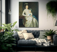 Lady Williams And Child By Ralph Earl Fine Art Print