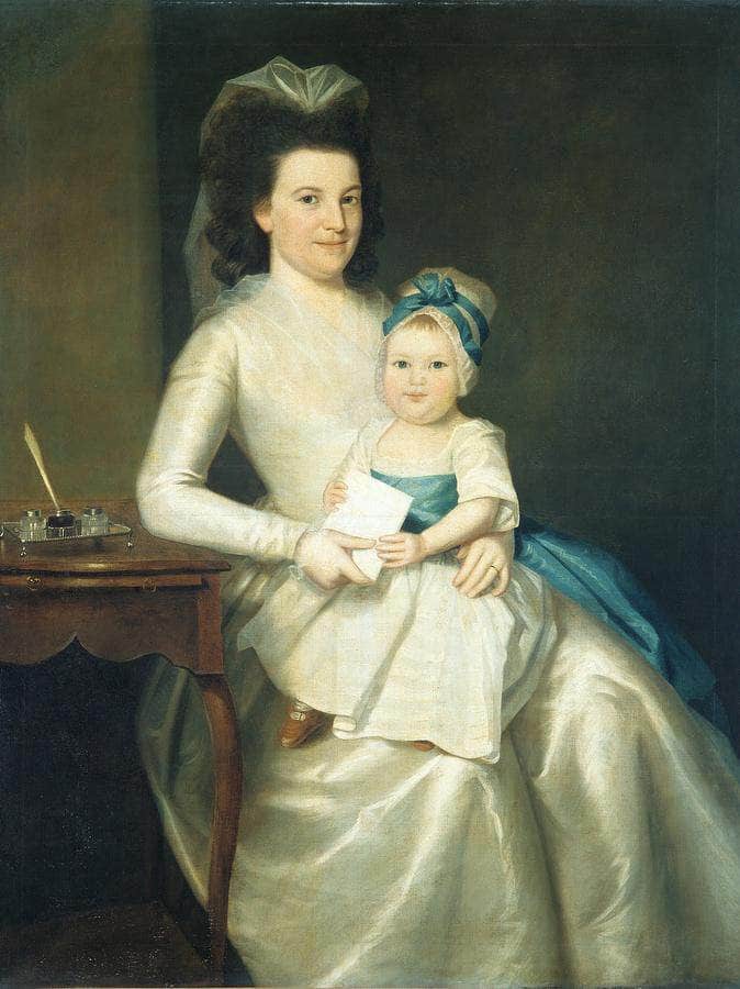 Lady Williams And Child By Ralph Earl Fine Art Print