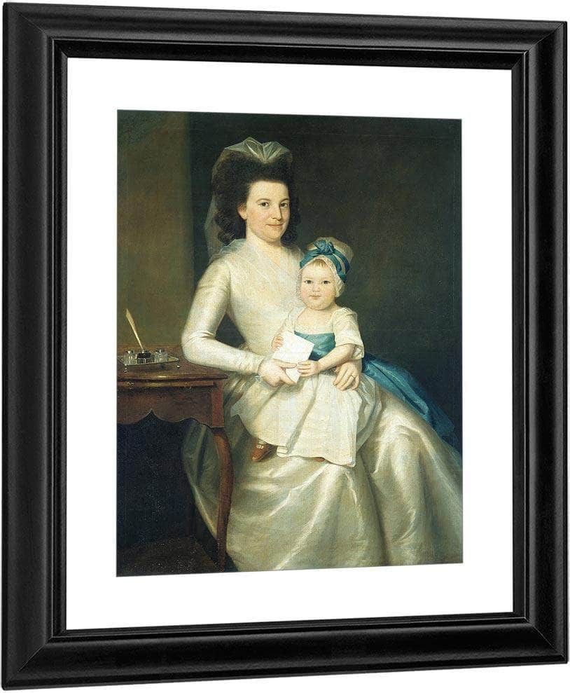 Lady Williams And Child By Ralph Earl Fine Art Print