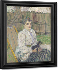 Lady With A Dog By Henri Marie Raymond De Toulouse Lautrec Monfa Fine Art Print