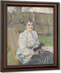 Lady With A Dog By Henri Marie Raymond De Toulouse Lautrec Monfa Fine Art Print