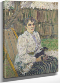 Lady With A Dog By Henri Marie Raymond De Toulouse Lautrec Monfa Fine Art Print