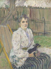 Lady With A Dog By Henri Marie Raymond De Toulouse Lautrec Monfa Fine Art Print