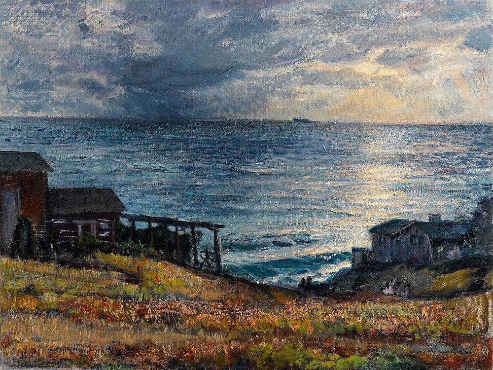 Laguna Coastal Scene By Joseph Kleitsch Fine Art Print