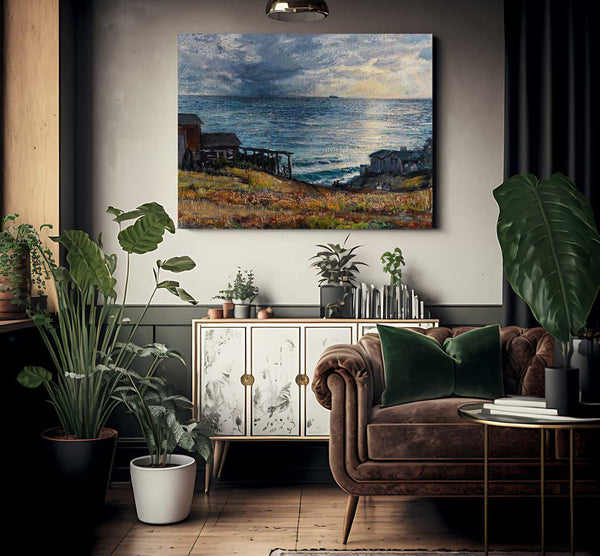 Laguna Coastal Scene By Joseph Kleitsch Fine Art Print