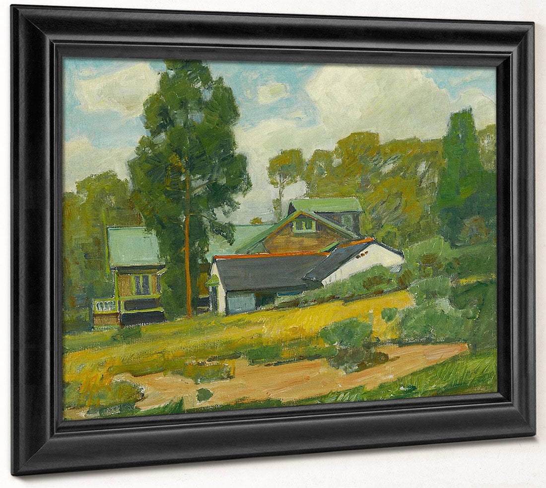 Laguna Cottages By William Wendt Fine Art Print