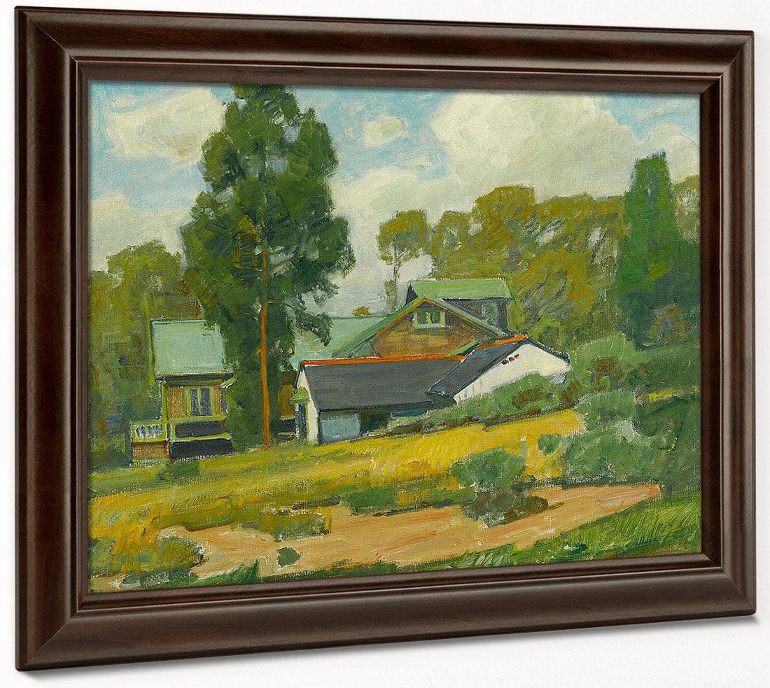 Laguna Cottages By William Wendt Fine Art Print
