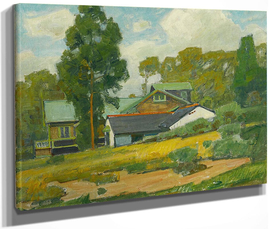 Laguna Cottages By William Wendt Fine Art Print