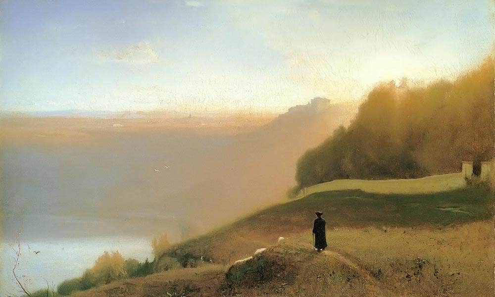 Lake Nemi By George Inness Fine Art Print