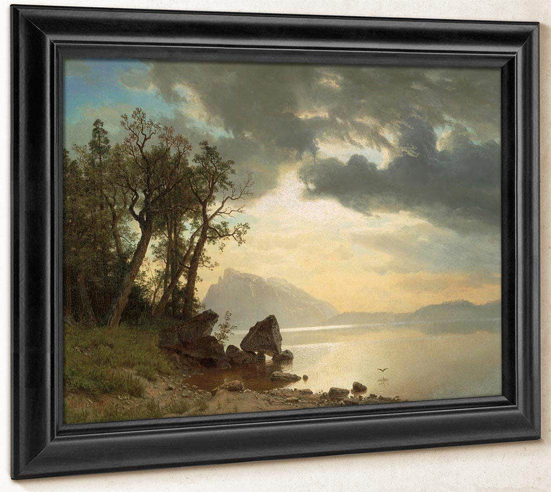 Lake Tahoe California By Albert Bierstadt Fine Art Print