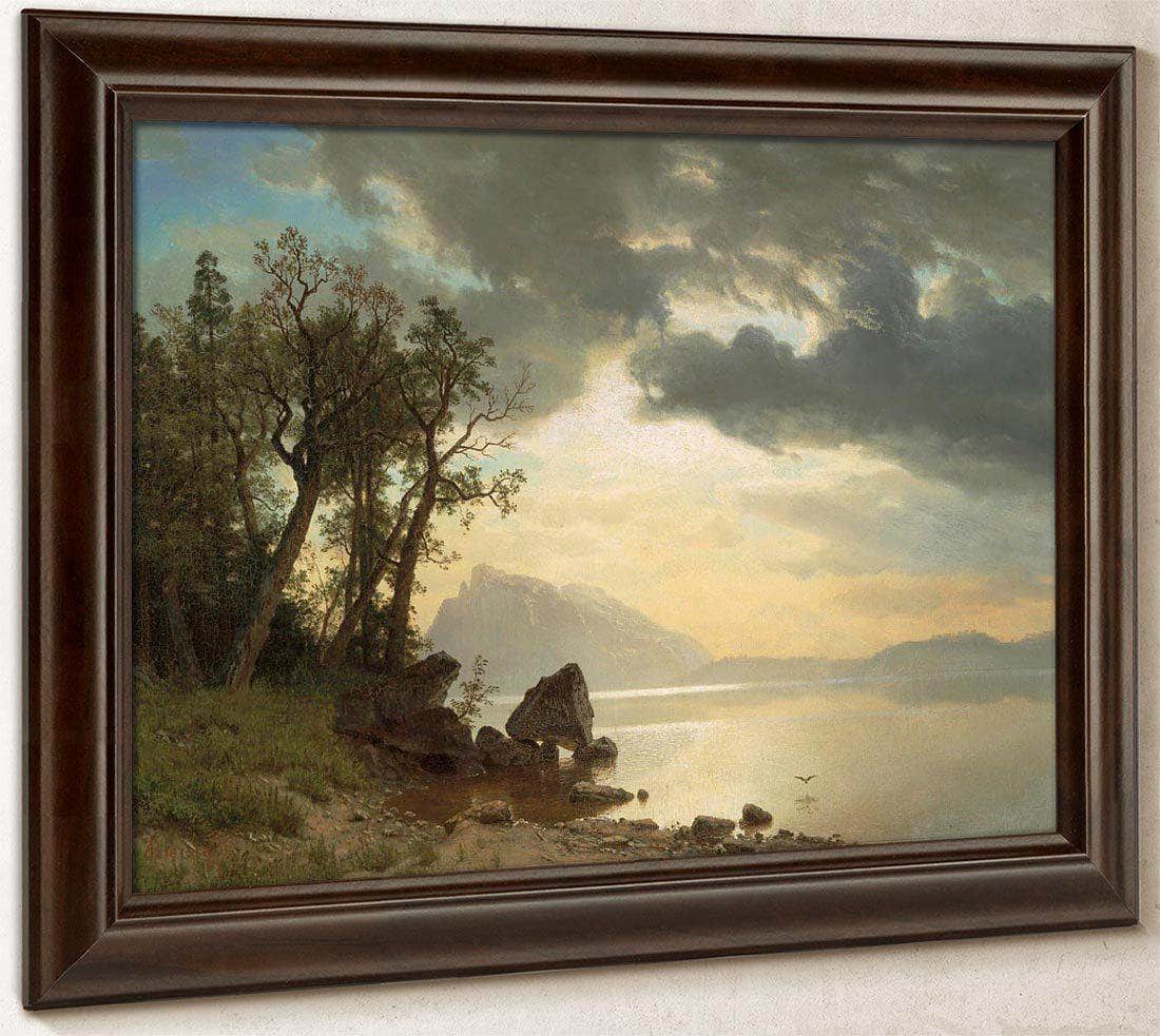Lake Tahoe California By Albert Bierstadt Fine Art Print