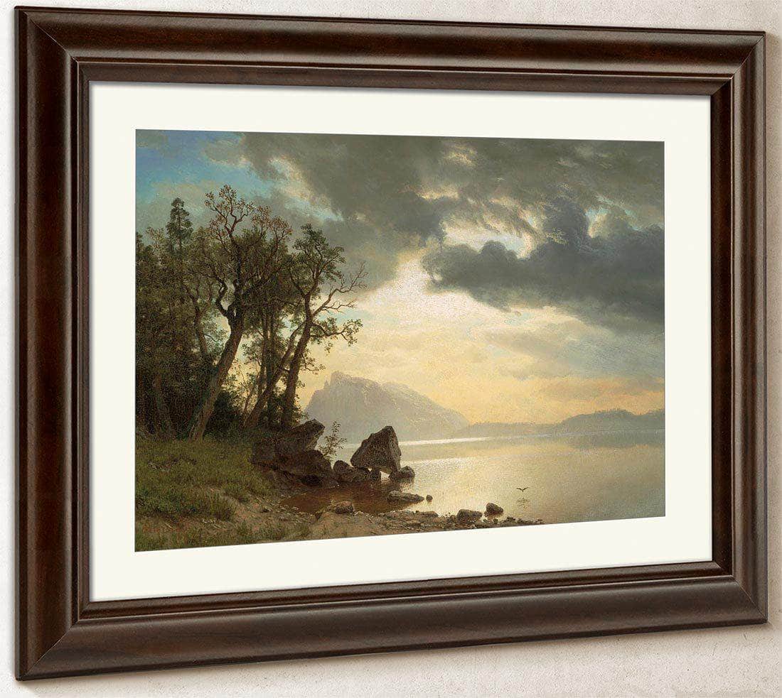 Lake Tahoe California By Albert Bierstadt Fine Art Print