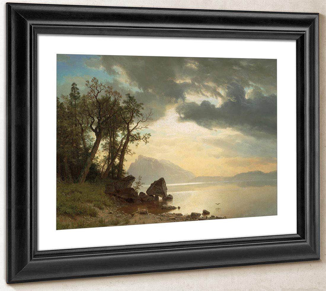Lake Tahoe California By Albert Bierstadt Fine Art Print
