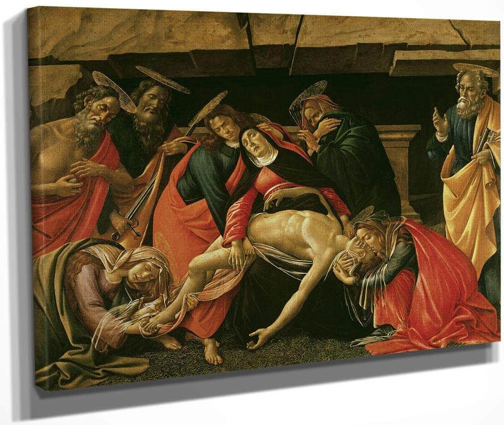 Lamentation Of Christ By Sandro Botticelli Fine Art Print