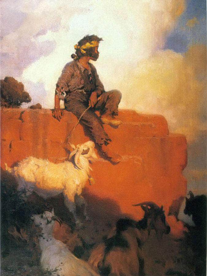 Land Of His Fathers by William R Heigh Fine Art Print