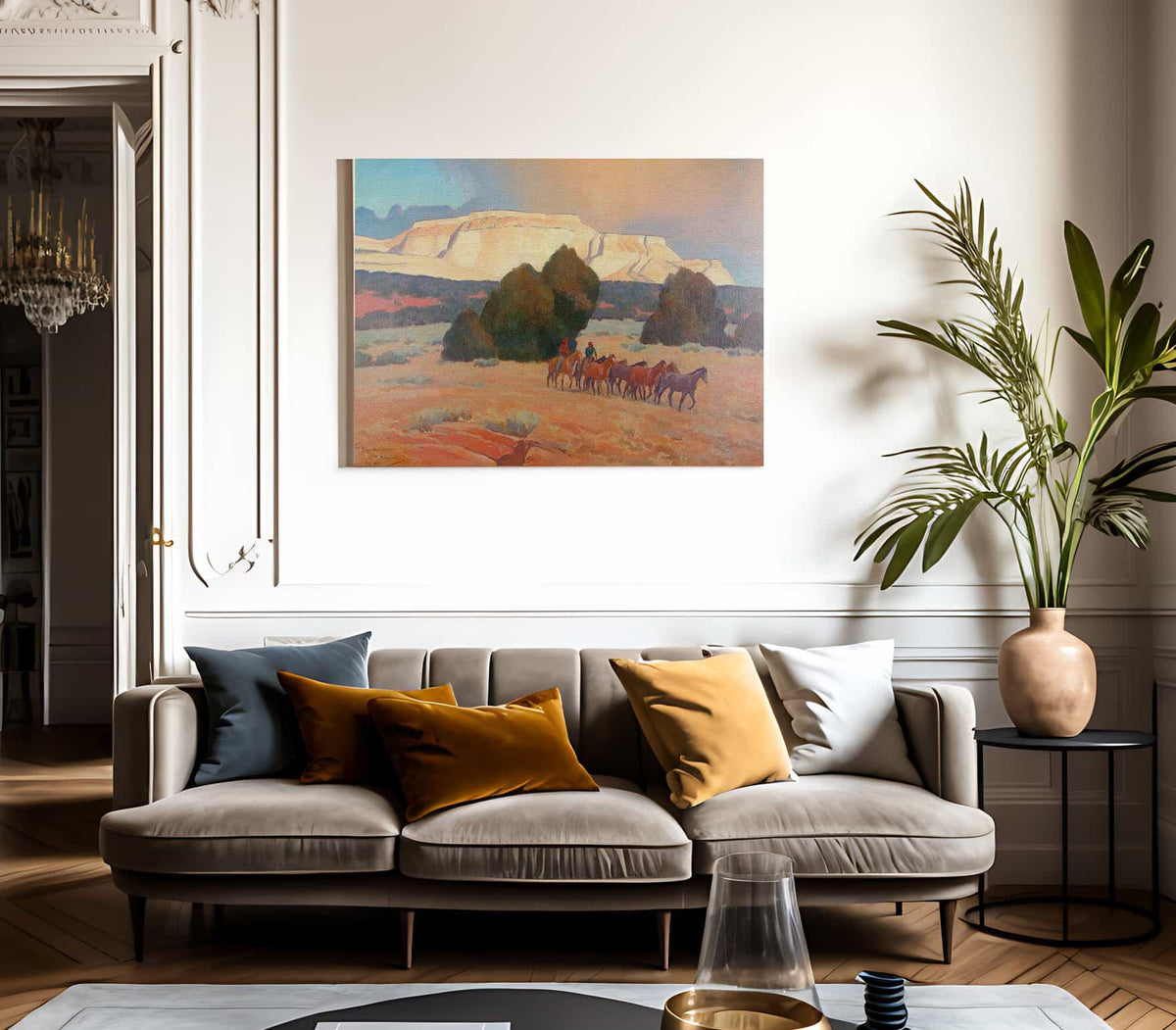 Land Of White Mesas By Maynard Dixon Fine Art Print