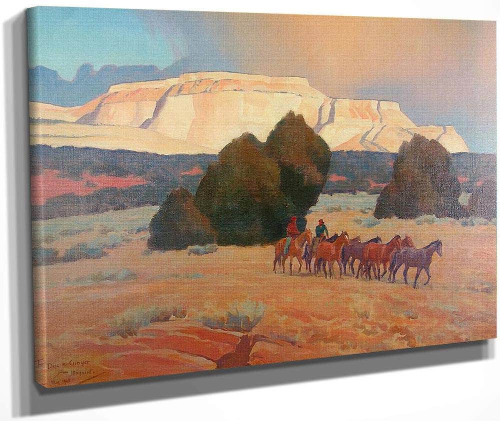 Land Of White Mesas By Maynard Dixon Fine Art Print