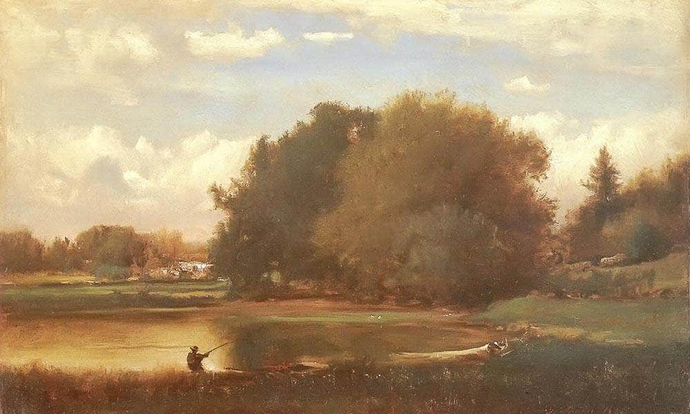 Landscape 1860 By George Inness Fine Art Print