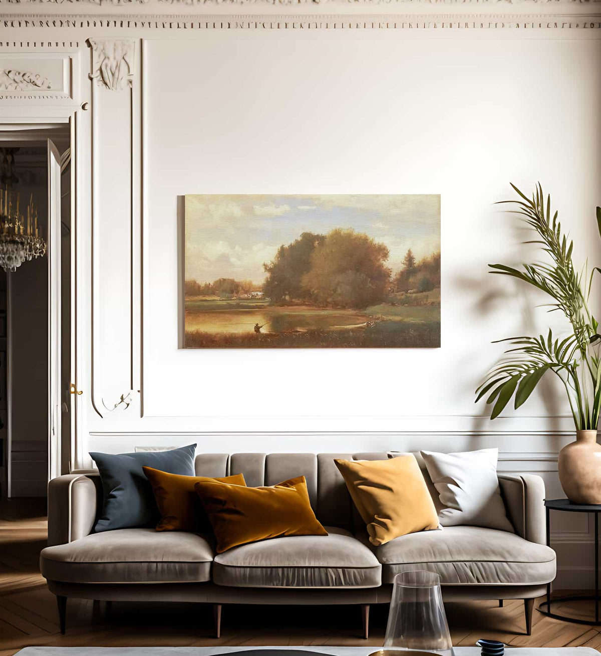 Landscape 1860 By George Inness Fine Art Print