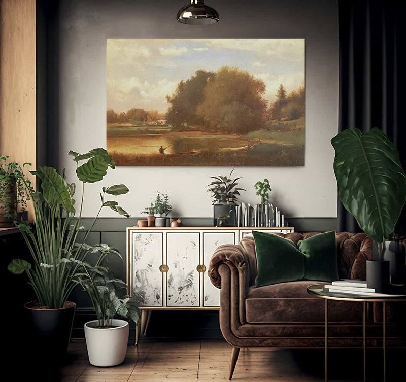 Landscape 1860 By George Inness Fine Art Print