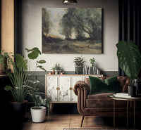 Landscape 1860 Realism Oil On Canvas 3850X5600Mm Kunsthalle Bremen By Jean Baptiste Camille Corot Fine Art Print