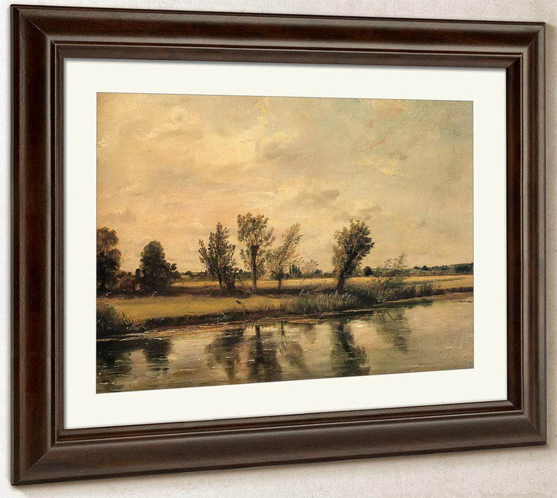 Landscape A Study ( Water Meadows Near Salisbury) By John Constable Fine Art Print